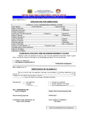 peso gov in online application.